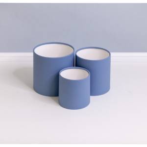 Коробка цилиндр 16*16 см. "Индиго" без крышки