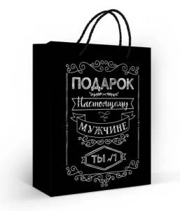 Пакет подарочный (М) 22,7*18 см / 10000266