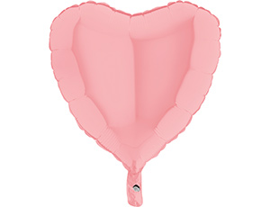 18" Сердце матово-розовое (Grabo) / 180М03РК /1204-0884