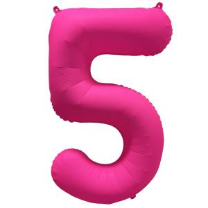 40" Цифра "5" Неон Pink / Китай 1207-6157